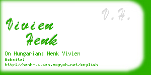 vivien henk business card